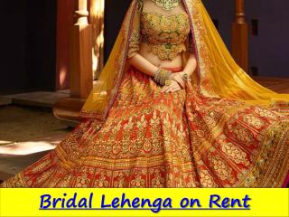 Designer Bridal Lehenga on Rent in Rohini delhi