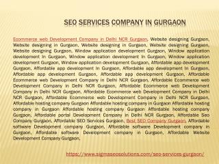 SEO Services Gurgaon