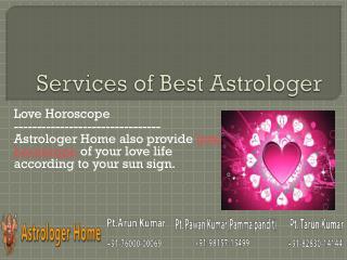 Services of Astrolger Home - The Best Astrologer - Part 3