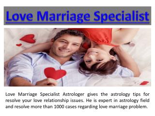 Love Marriage Specialist Astrologer