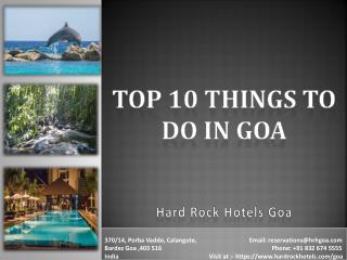 Top 10 Things to Do in Goa.Beach