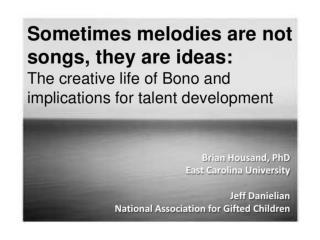 Sometimes Melodies U2 Conference