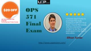 OPS 571 Final Exam