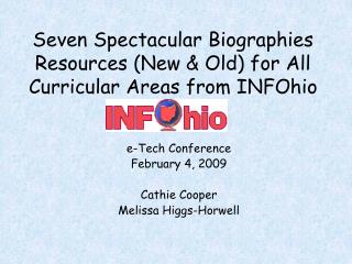 Seven Spectacular Biographies Resources (New & Old) for All Curricular Areas from INFOhio