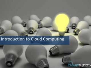 Introduction to Cloud Computing New York