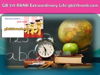 GB 519 RANK Extraordinary Life/gb519rank.com