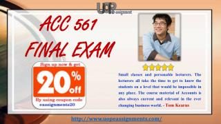 ACC 561 Final Exam
