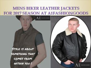 MENS BIKER LEATHER JACKETS FOR 2017 SEASON