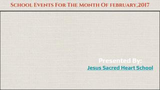 School Events For The Month Of February 2017