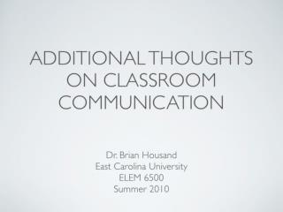 Communication