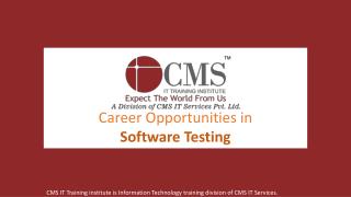 Career Opportunities in Software Testing