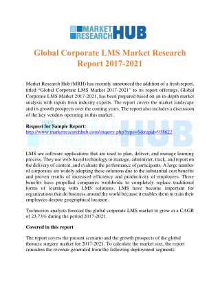 Global Corporate LMS Market Research Report 2017-2021