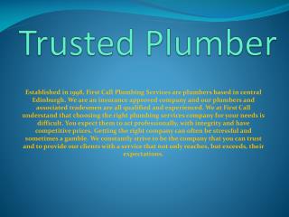 Trusted Plumber