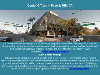 Dental Offices in Beverly Hills CA