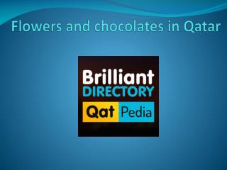 Flowers and chocolates in Qatar