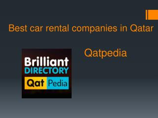 Car Rental Companies in Qatar