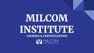 MILCOM Institute - Telecommunications, Technical security & Safety Courses