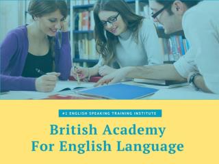 English Training Institute West Delhi