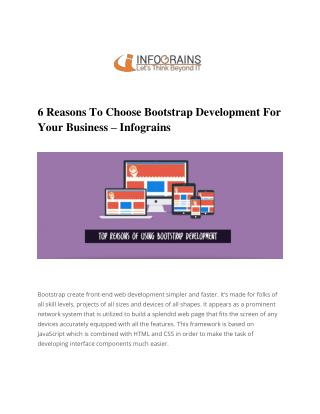 Bootstrap Development | Building A Responsive Website Design With Bootstrap