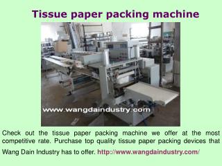 Napkin paper machine