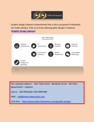 Graphic design Lebanon - Online-Dimensions