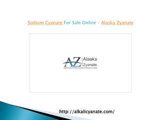 Sodium Cyanate For Sale Online - Alska Zyanate