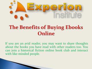 The Benefits of Buying Ebooks Online