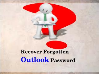 Recover Forgotten Outlook Password