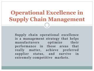 Supply Chain Planning maintains Scheduling | Inventory Planning