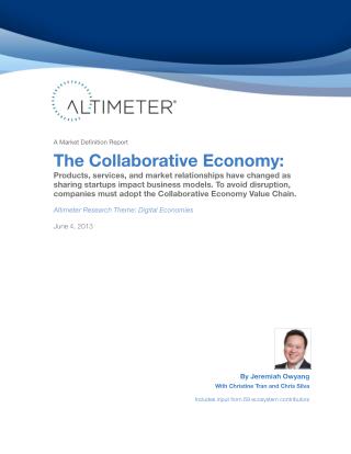 [Report] The Collaborative Economy, by Jeremiah Owyang