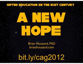 A NEW HOPE CAG 2012