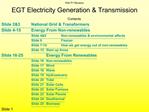 KS4 P1 Revision EGT Electricity Generation Transmission