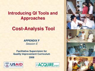 Introducing QI Tools and Approaches Cost-Analysis Tool