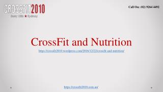 CrossFit and Nutrition