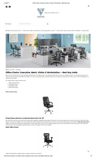 Executive, Mesh, Visitor & Workstation Office Chairs - Buy Online