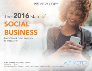 The 2016 State of Social Business