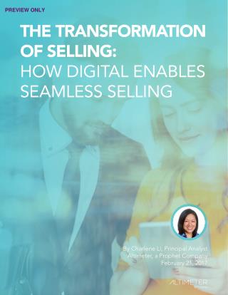 [REPORT PREVIEW] The Transformation of Selling