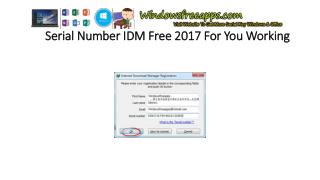 Serial Key IDM Free 2017 For You Working