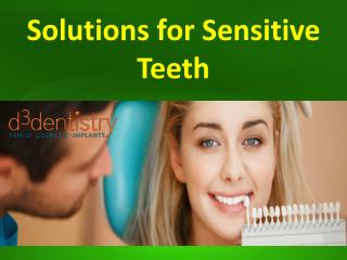 Solutions for Sensitive Teeth
