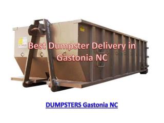 Best Dumpster Delivery in Gastonia NC