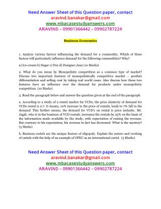 Analyze various factors influencing the demand for a commodity. Which of these factors will particularly influence deman