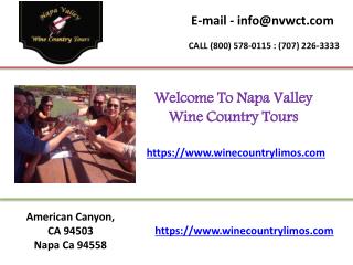 Napa valley wine tours