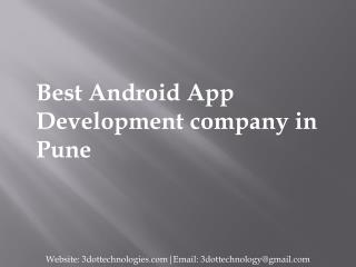 Android App Design & Development Company-Services in Pune | 3DOT Technologies