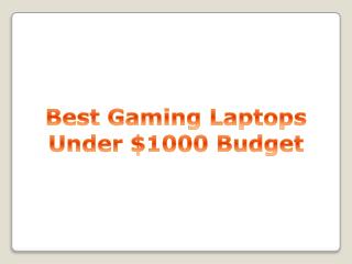 Gaming laptop under 1000 dollars