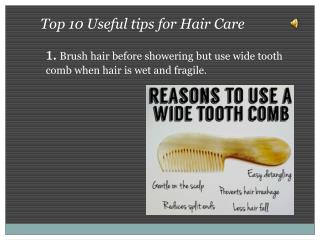 Top 10 hair care tips