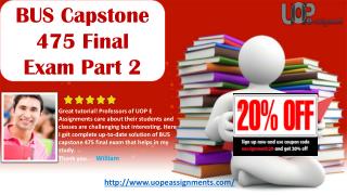 BUS Capstone 475 Final Exam Part 2