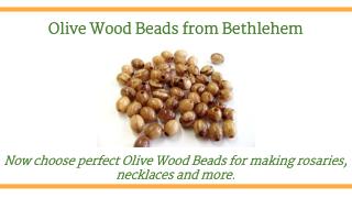 Olive Wood Beads from Bethlehem