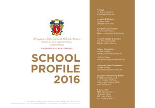 Singapore International School Profile 2016