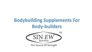 Bodybuilding Supplements For Body-builders