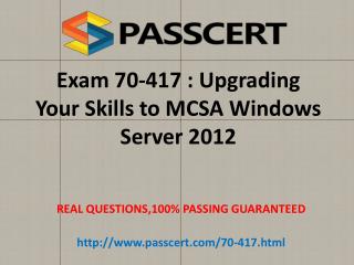 Microsoft 70-417 exam practice test